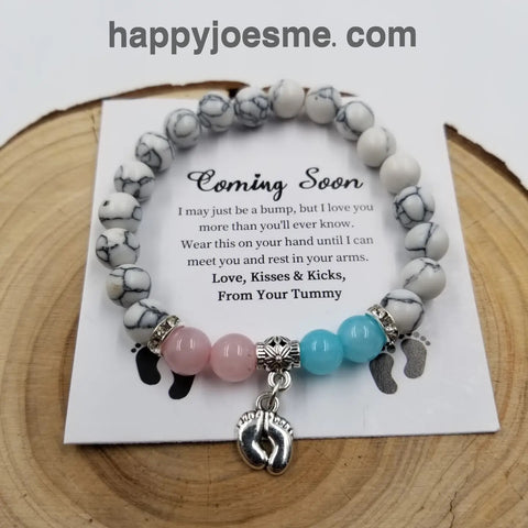 Natural Turquoise Bracelet Pregnancy Gift Mother's Day Gift