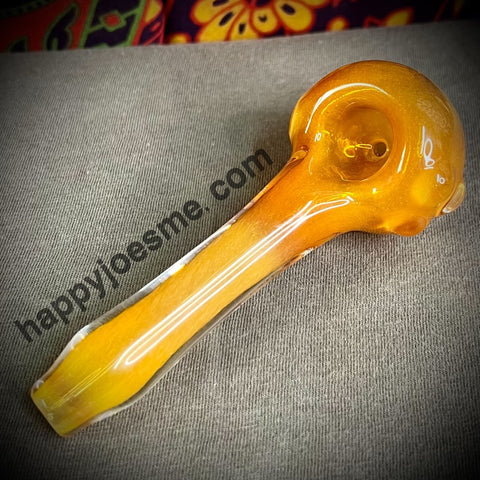 Solid Amber Thick Handpipe