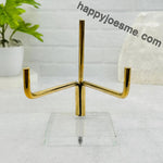 Crystal Stand - Acrylic Base and Brass Holder