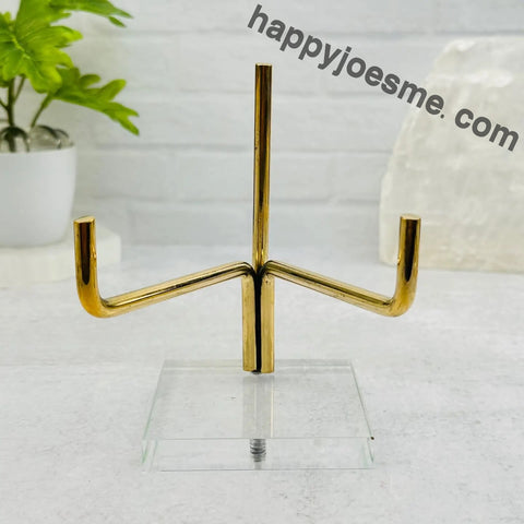Crystal Stand - Acrylic Base and Brass Holder