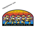 Grateful Dead Dancing Bears Bumble Bee Mini Sticker