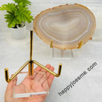 Crystal Stand - Acrylic Base and Brass Holder