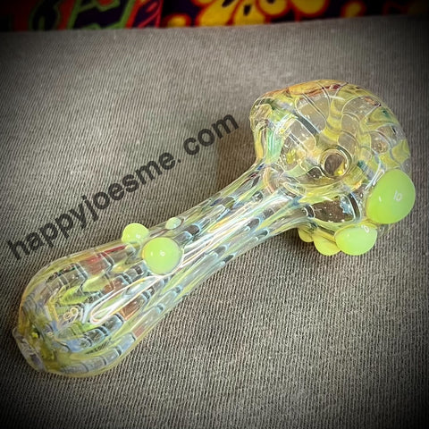 Fumed Sparkly Raked Handpipe