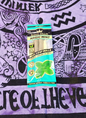 King Palm Real Leaf Rolls Mini Size 2pk
